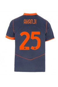 Inter Milan Manuel Akanji #25 Jalkapallovaatteet Kolmaspaita 2025-26 Lyhythihainen